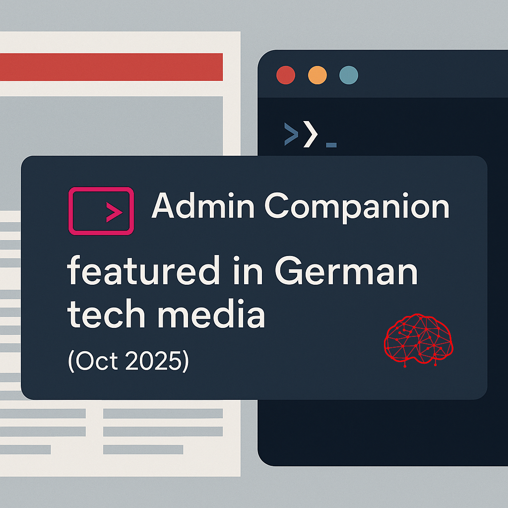 Computer Bild berichtet über Admin Companion – KI-Unterstützung für Linux-Administratoren im Fokus
