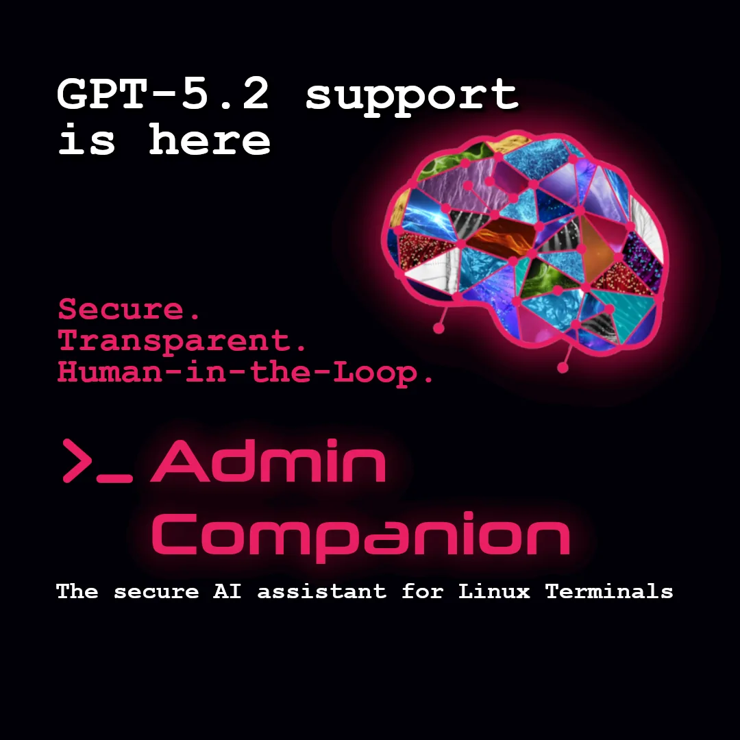 GPT-5.2 ist jetzt in Admin Companion verfügbar